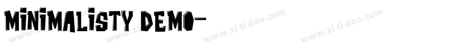 Minimalisty Demo字体转换